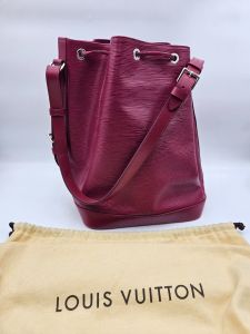 Sac Louis Vuitton Noé Rouge Cuir Epi